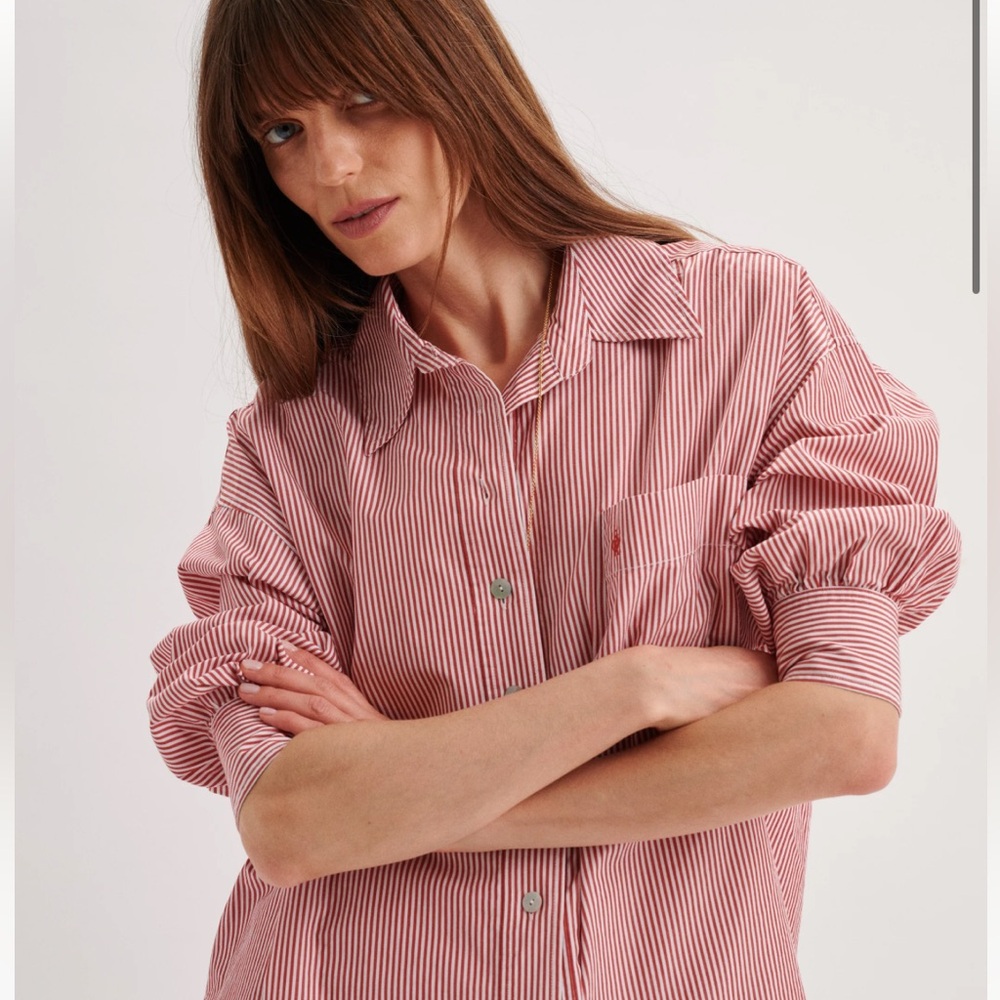 Suzie Kondi Striped Kappa Button Down - XS